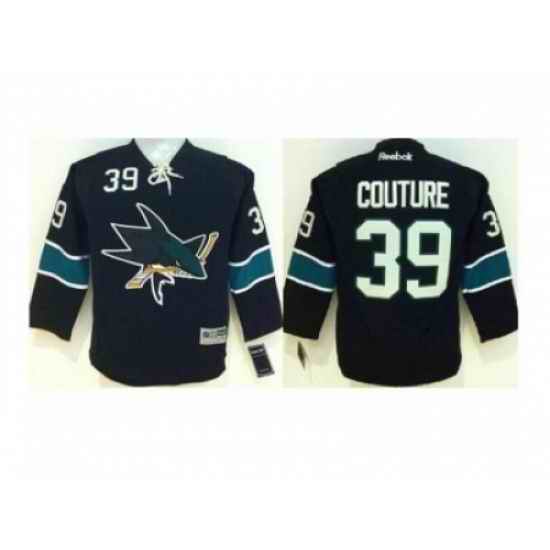 Youth NHL San Jose Sharks 39 Logan Couture black Jersey
